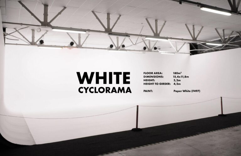A white cyclorama